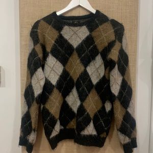 Needles mohair argyle sweater
